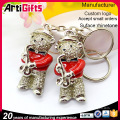Factory direct sale custom made colorful keychain with light